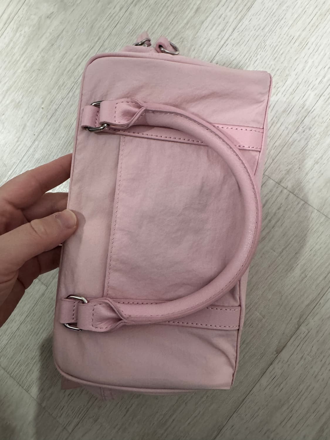 마뗑킴 베이비 스포티 토트백 연핑크 (초창기제품입니다) 상품이미지4