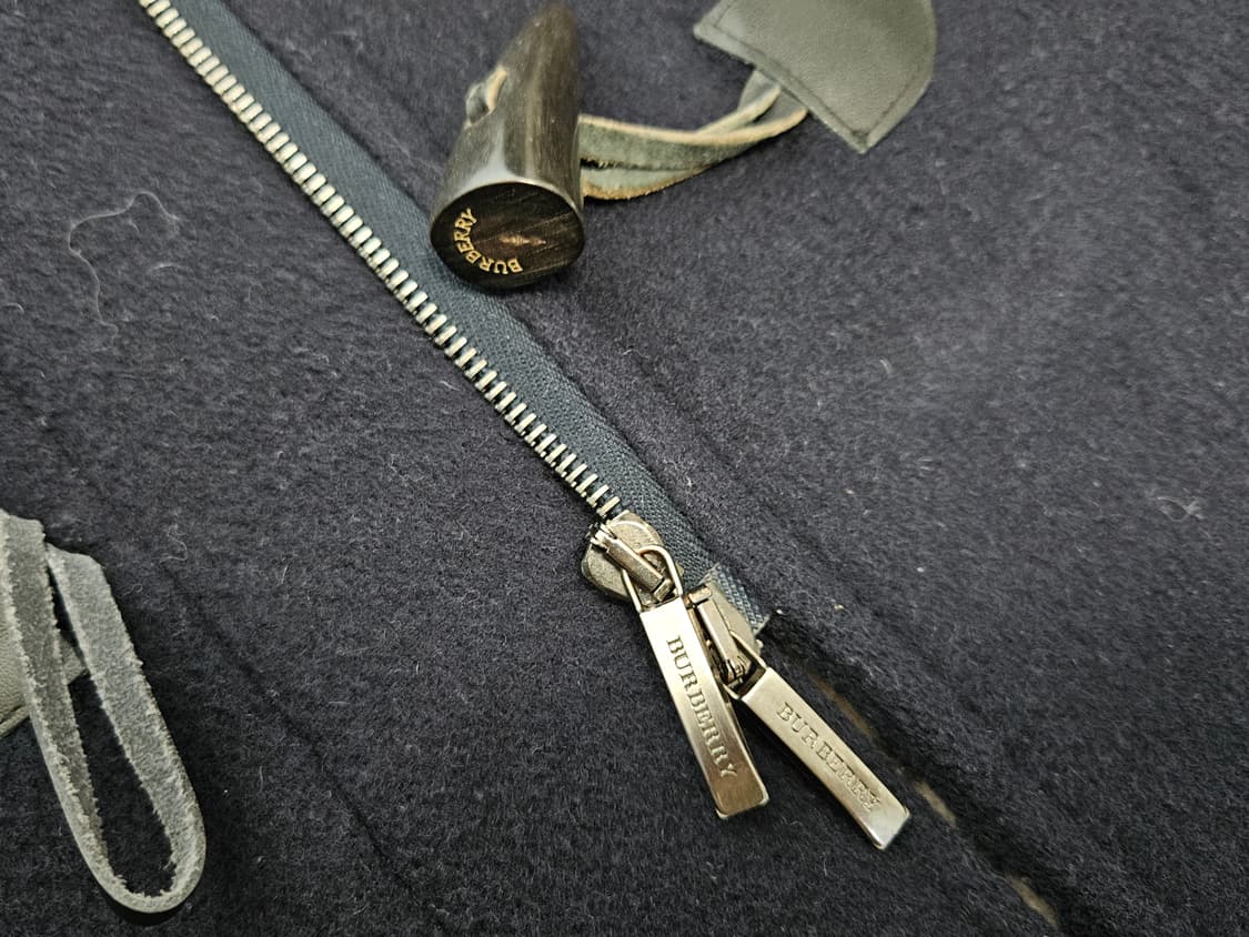 버버리 하프코트 떡볶이코트 네이비 상품이미지4