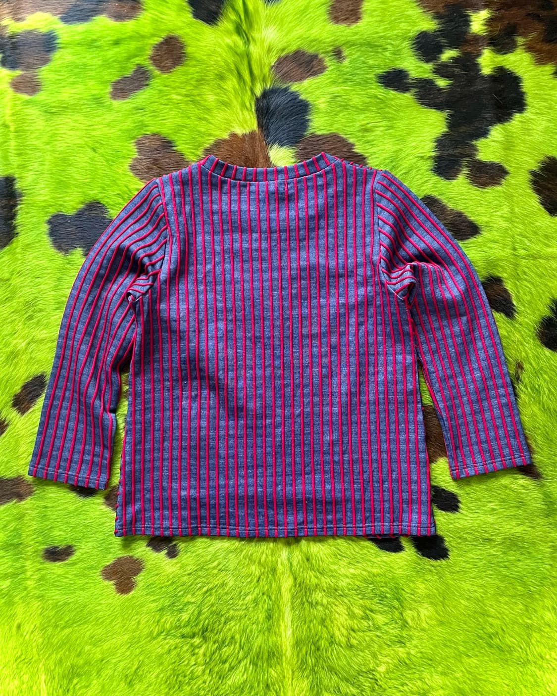 SHINNOSUKE by PETER 3D Stripe Denim Top 상품이미지10