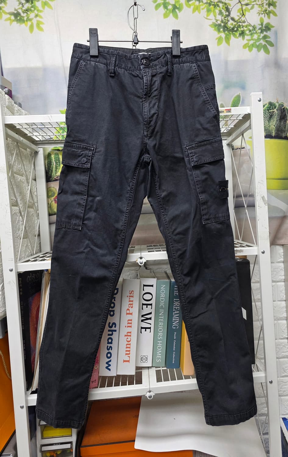 스톤아일랜드 남성 카고팬츠 28 차콜그레이 슬림핏 와펜팬츠 MM32 상품이미지1