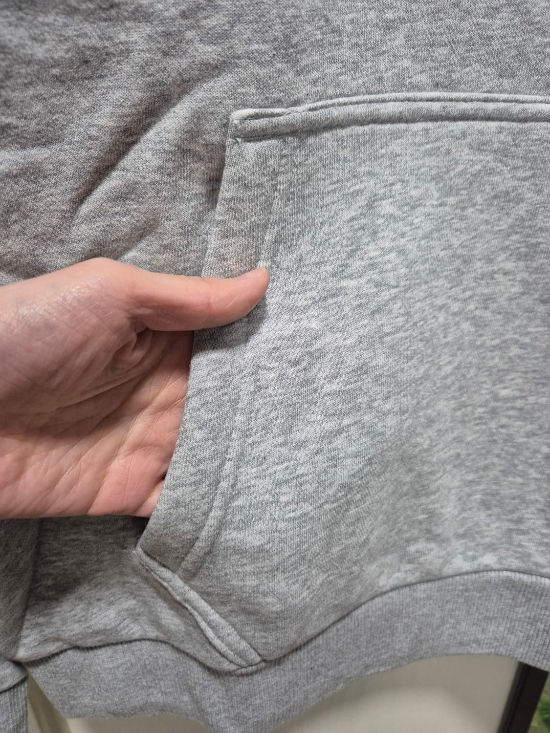 (세일)(새상품)뉴발란스 올 터레인 기모 후드티 그레이 상품이미지6