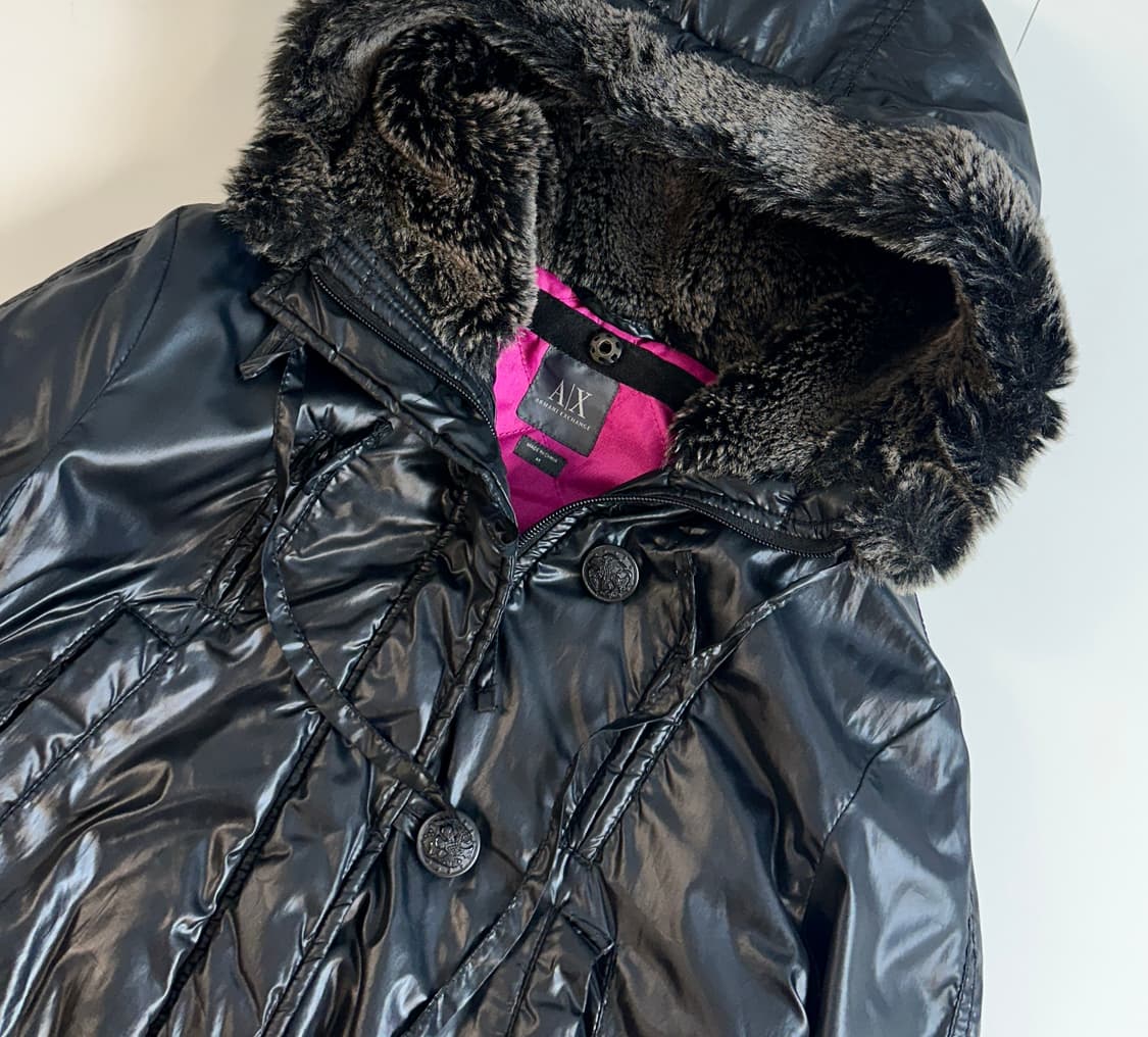 A/X 퍼넬넥 후드 2way 패딩점퍼 m 상품이미지2