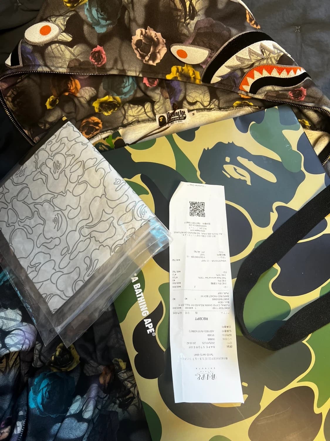 베이프 후드집업 플로랄 m  상품이미지2