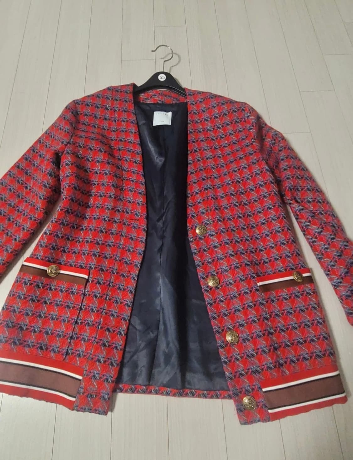 산드로(Sandro) 트위드 자켓 / 금장 버튼 포인트 상품이미지7