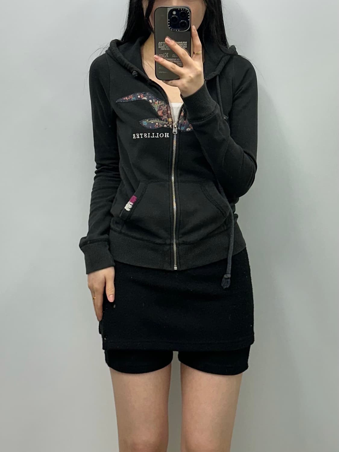 홀리스터 y2k 와투케 블랙 후드집업 3.5 상품이미지1