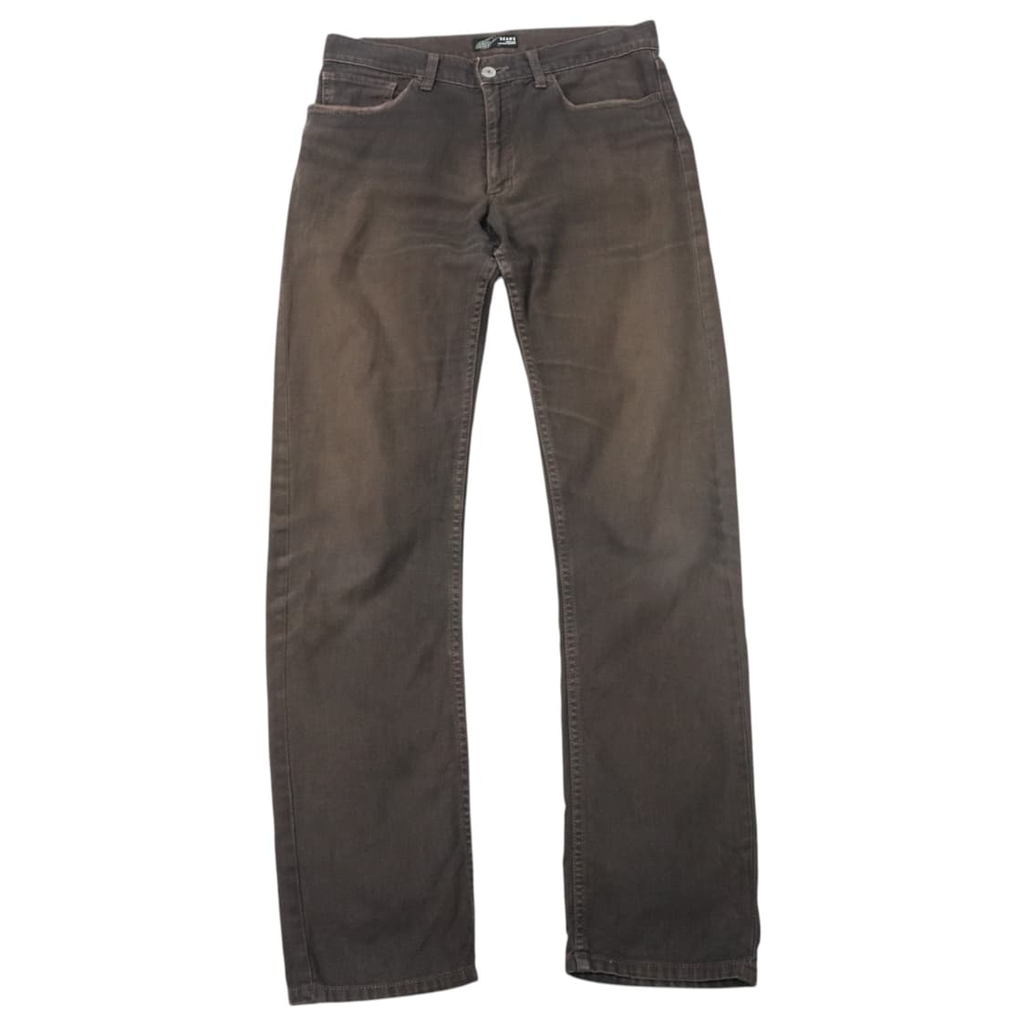 BEAMS 빔즈 빈티지 페이디드 브라운 슬림 스트레이트 팬츠 (S) 상품이미지1