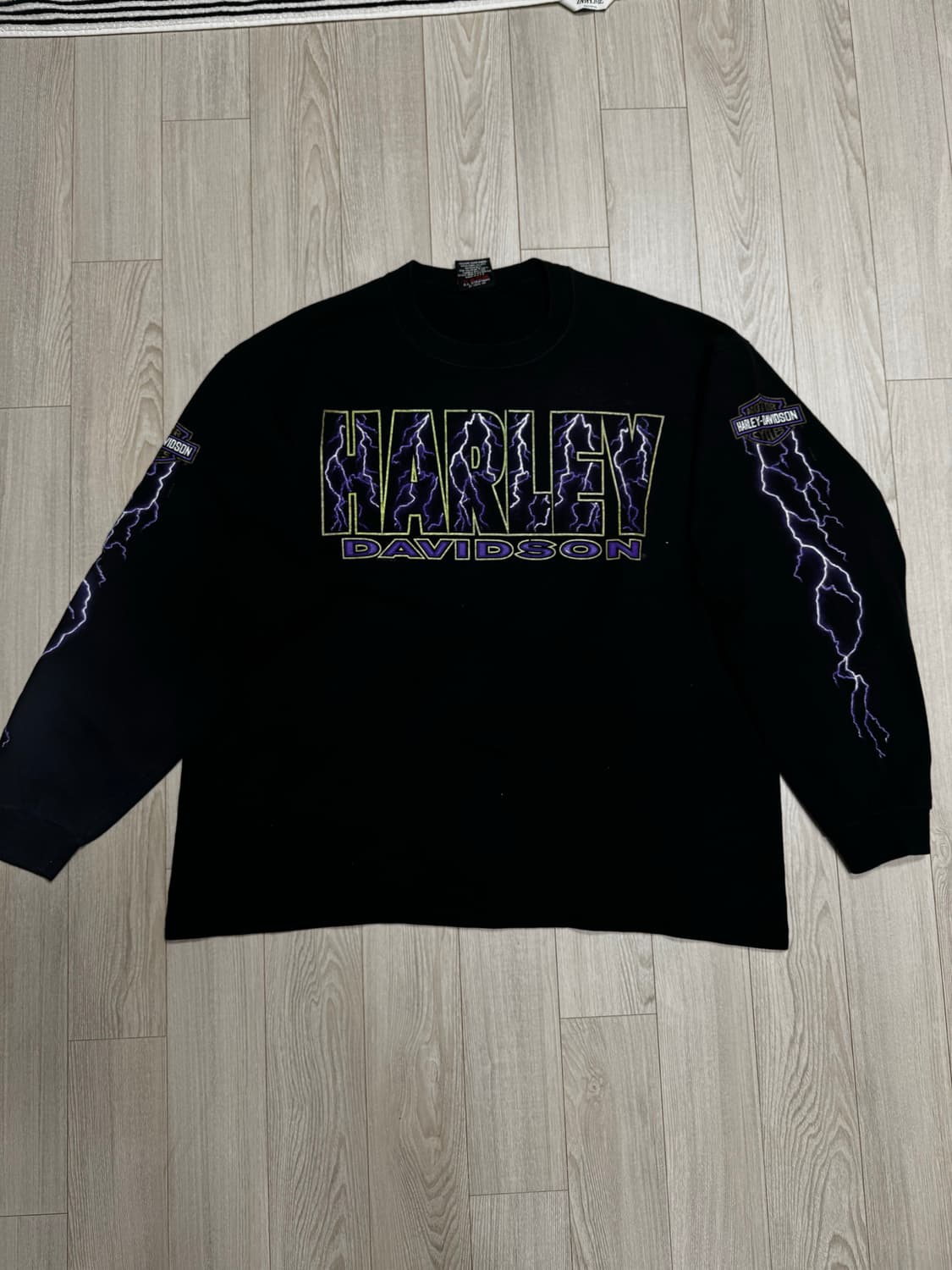 빈티지 할리데이비슨 라이트닝 롱슬리브 상품이미지2