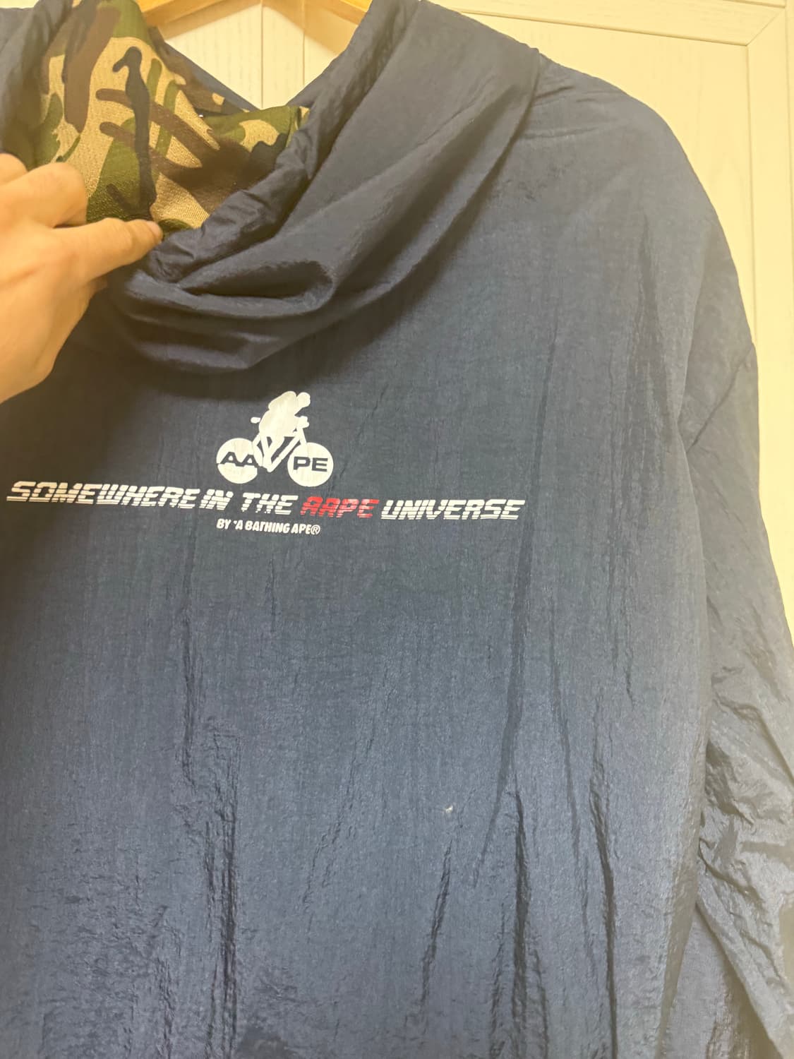 AAPE 바람막이 남색 상품이미지2