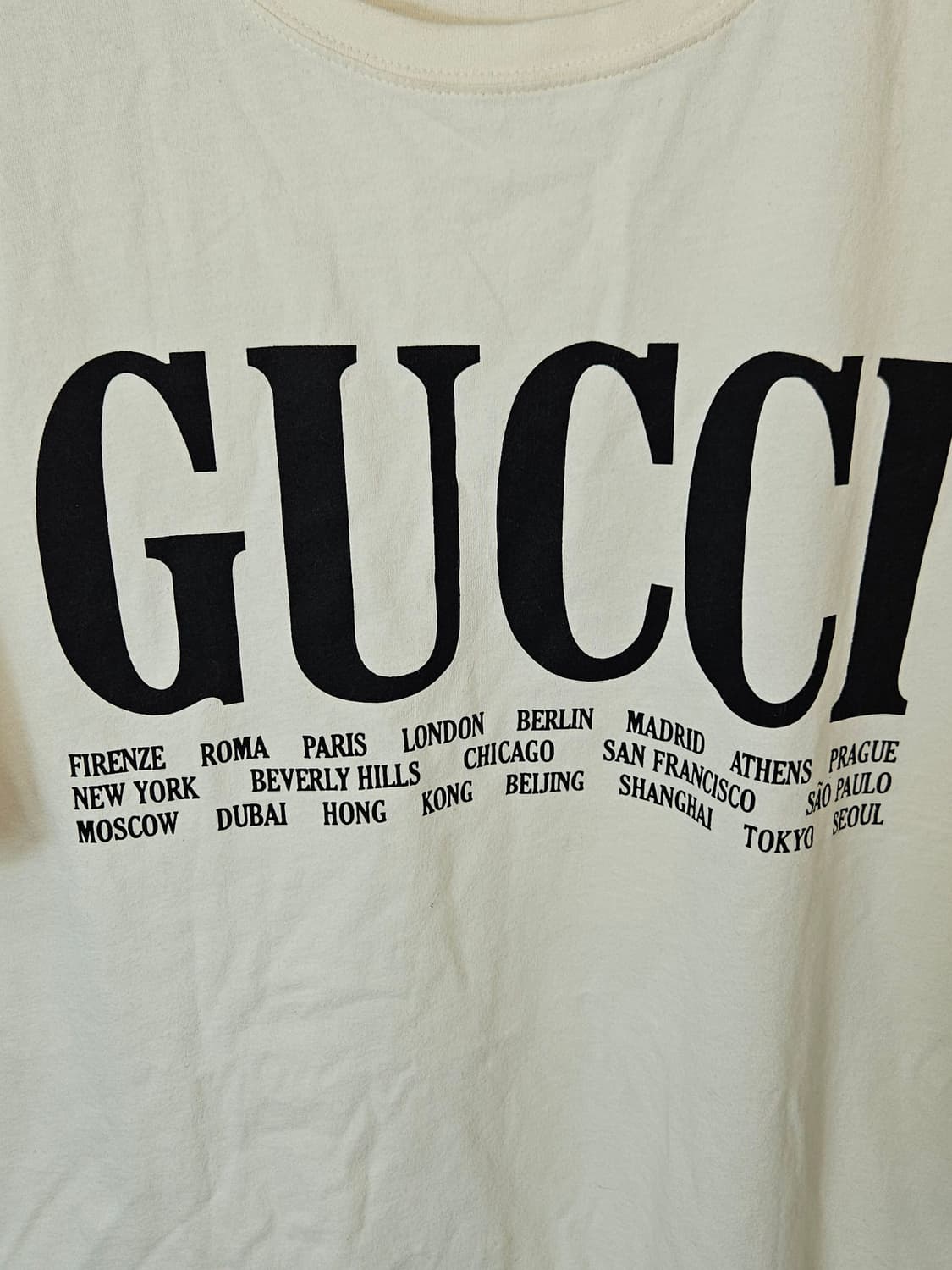 구찌 GUCCI 시티 반팔 티셔츠 XL (정품) 상품이미지3