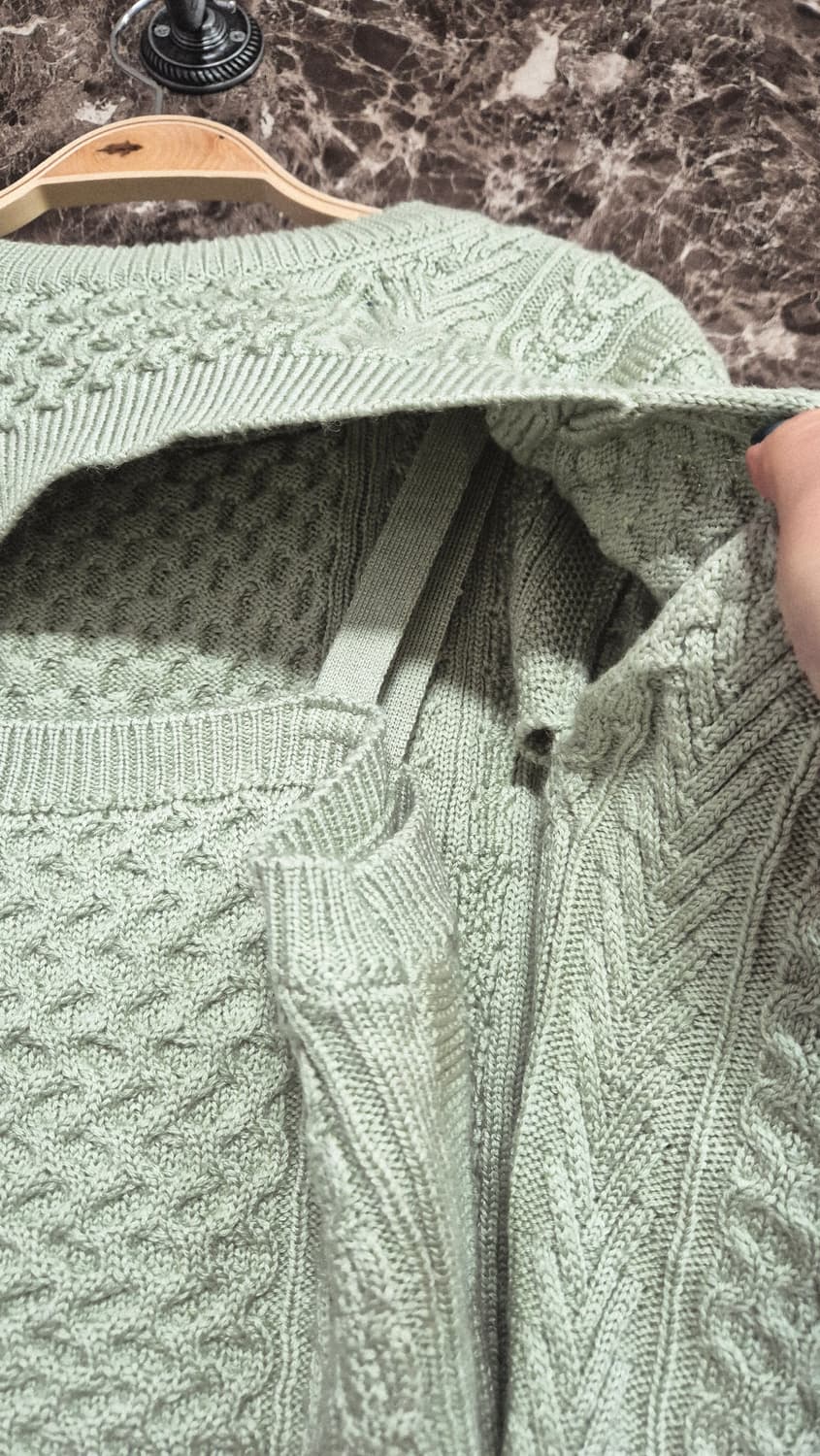 REDPOLARIS 크롭 니트 연두색 36사이즈 상품이미지6