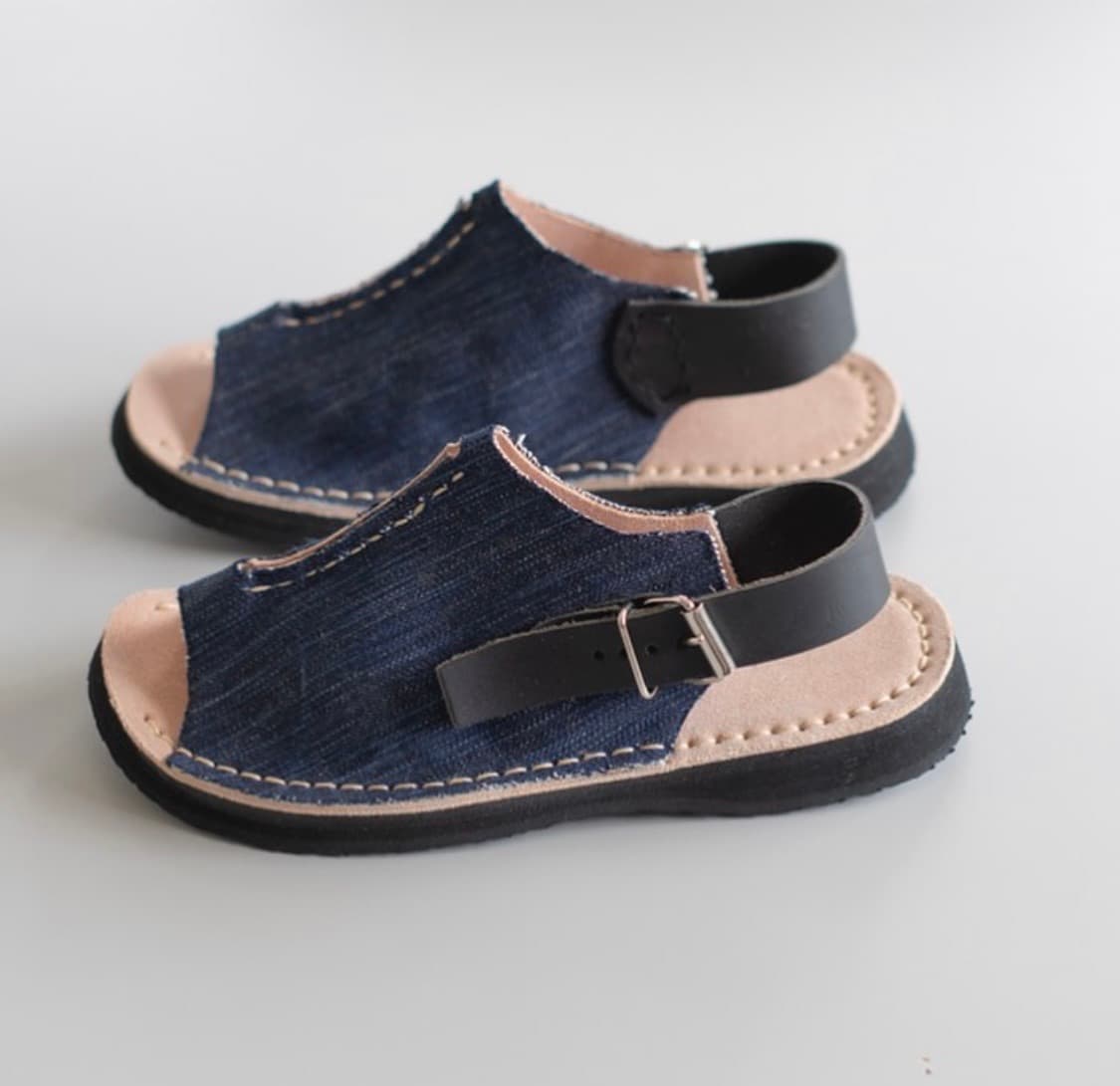 Quilp Denim / Leather Sandal 상품이미지4