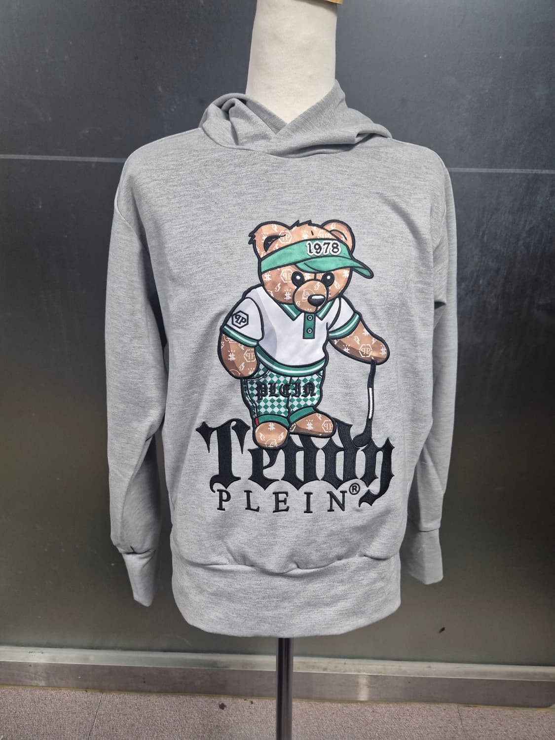 필립플레인 테디베어 후드티 그레이 상품이미지1