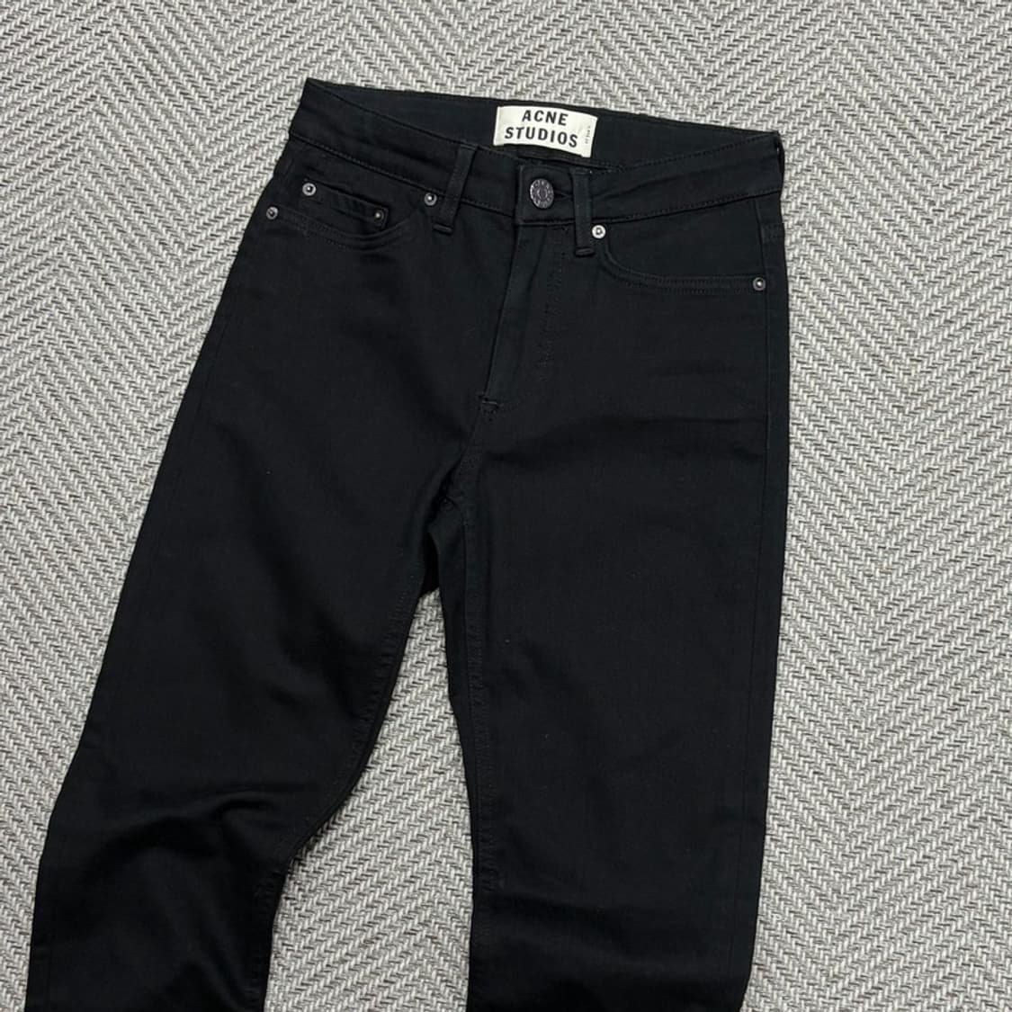 아크네스튜디오 블랙 코튼팬츠 v1491 상품이미지3