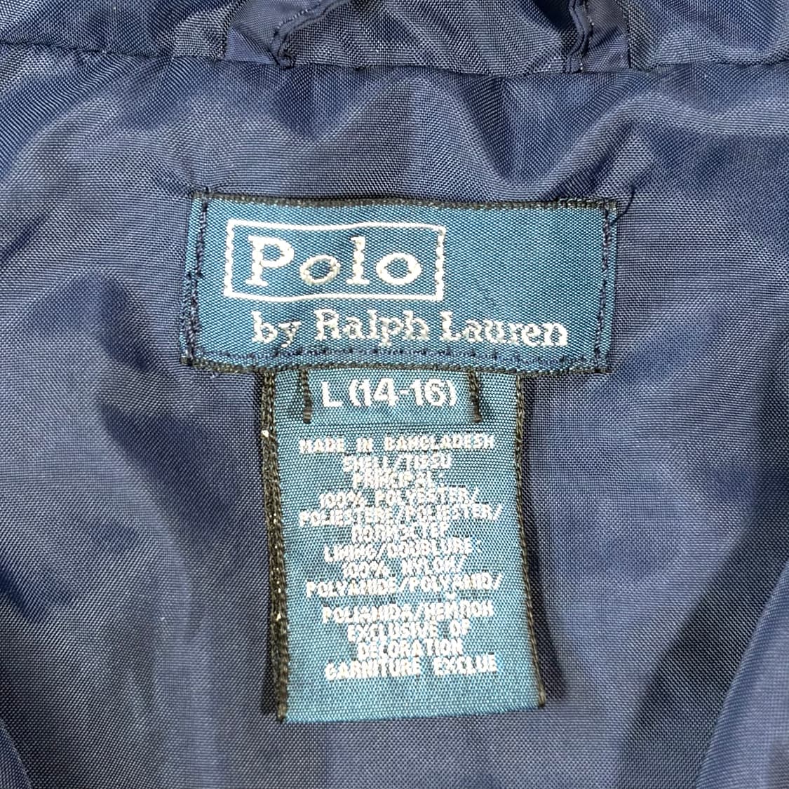 폴로 네이비 후드 바람막이 S 상품이미지7