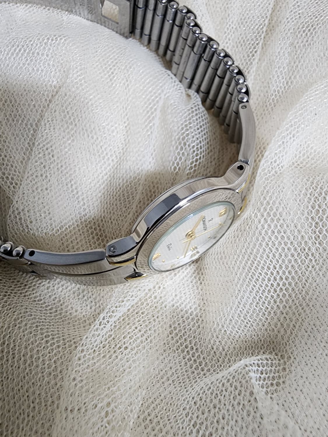 로만손 메탈 콤비 시계 여성용 상품이미지3