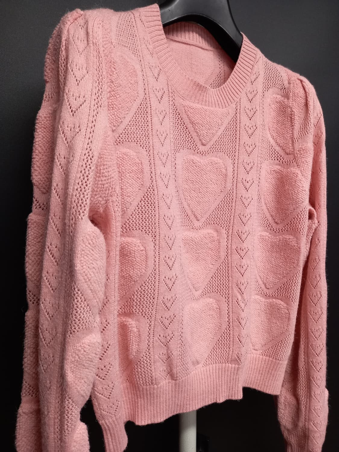 샤틴 SATIN 춘추 여름간절기 숏 니트 55 44 상품이미지4