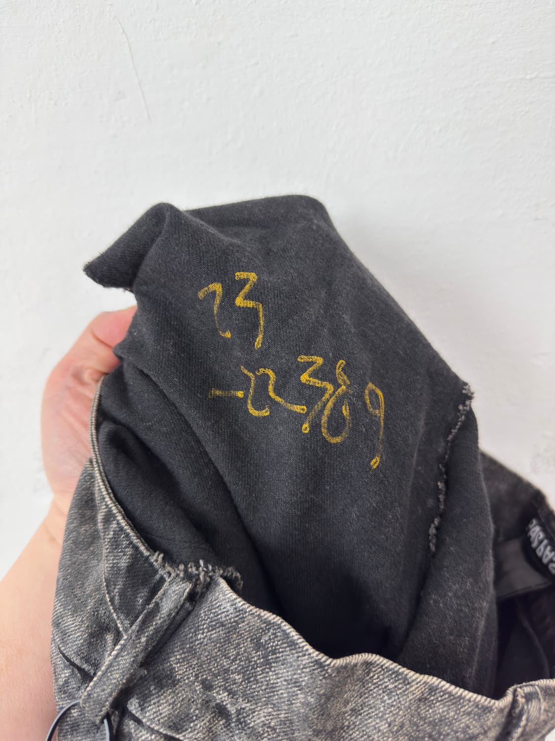 아워파스 030 워싱데님 블랙 상품이미지4