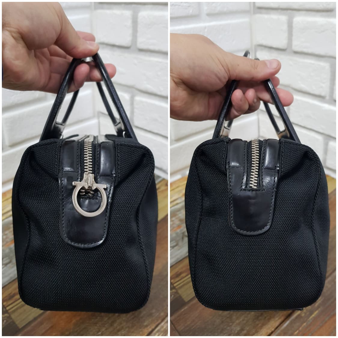 [정품] 페라가모 미니토트백 블랙 상품이미지6