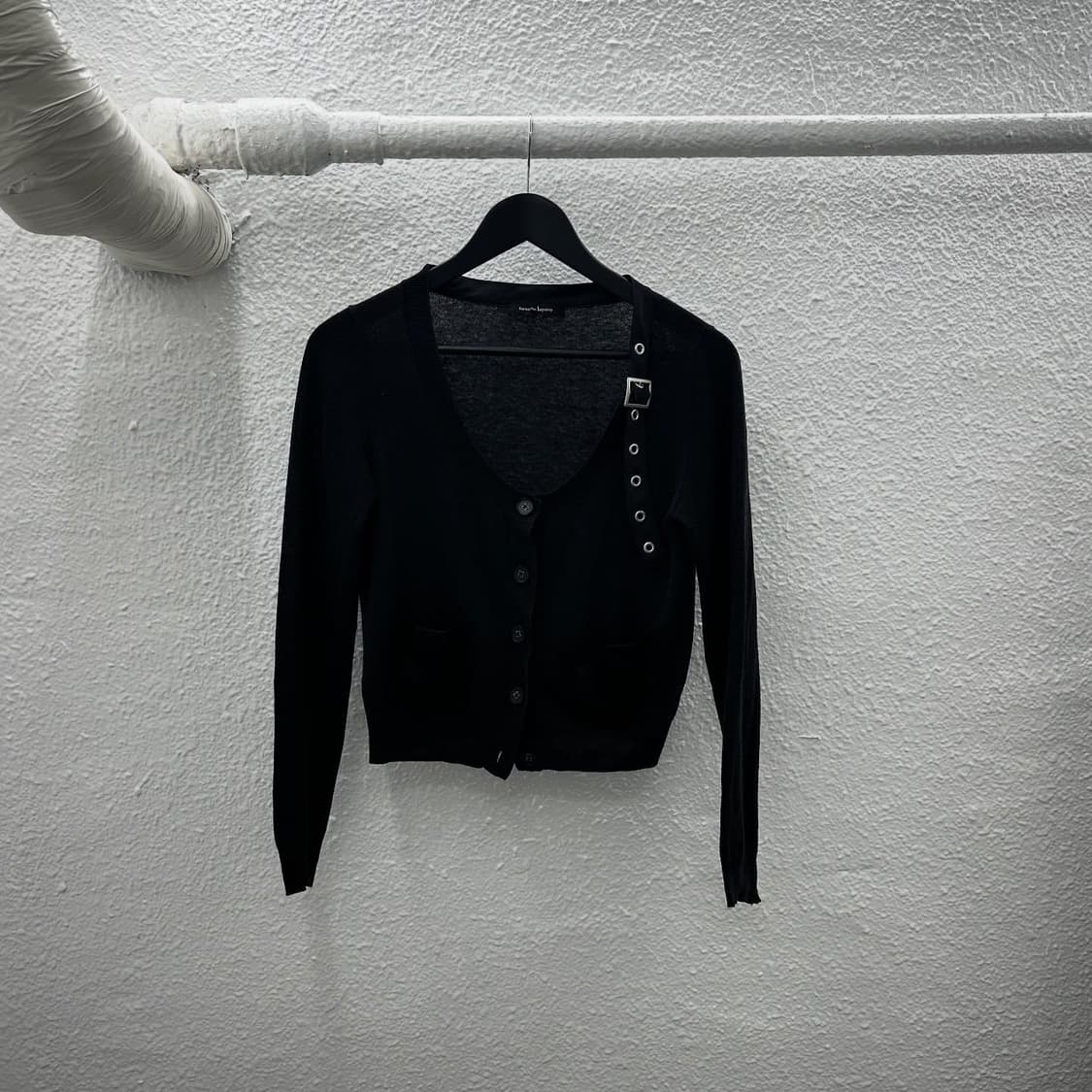 Punk eyelet detail cardigan 상품이미지3