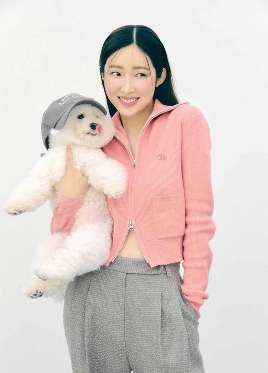 그로브 POUT 가디건 핑크, 블루 [차정원 착용] 상품이미지3