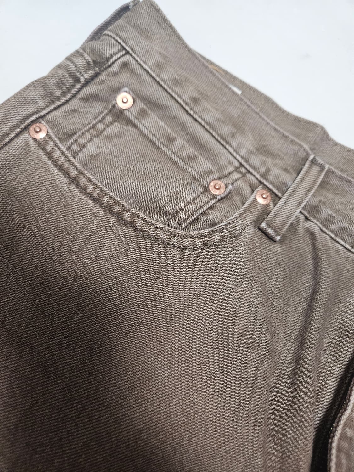 리바이스 568 브라운 데님 32x32 (세미와이드 핏 / 상태최상급) 상품이미지3