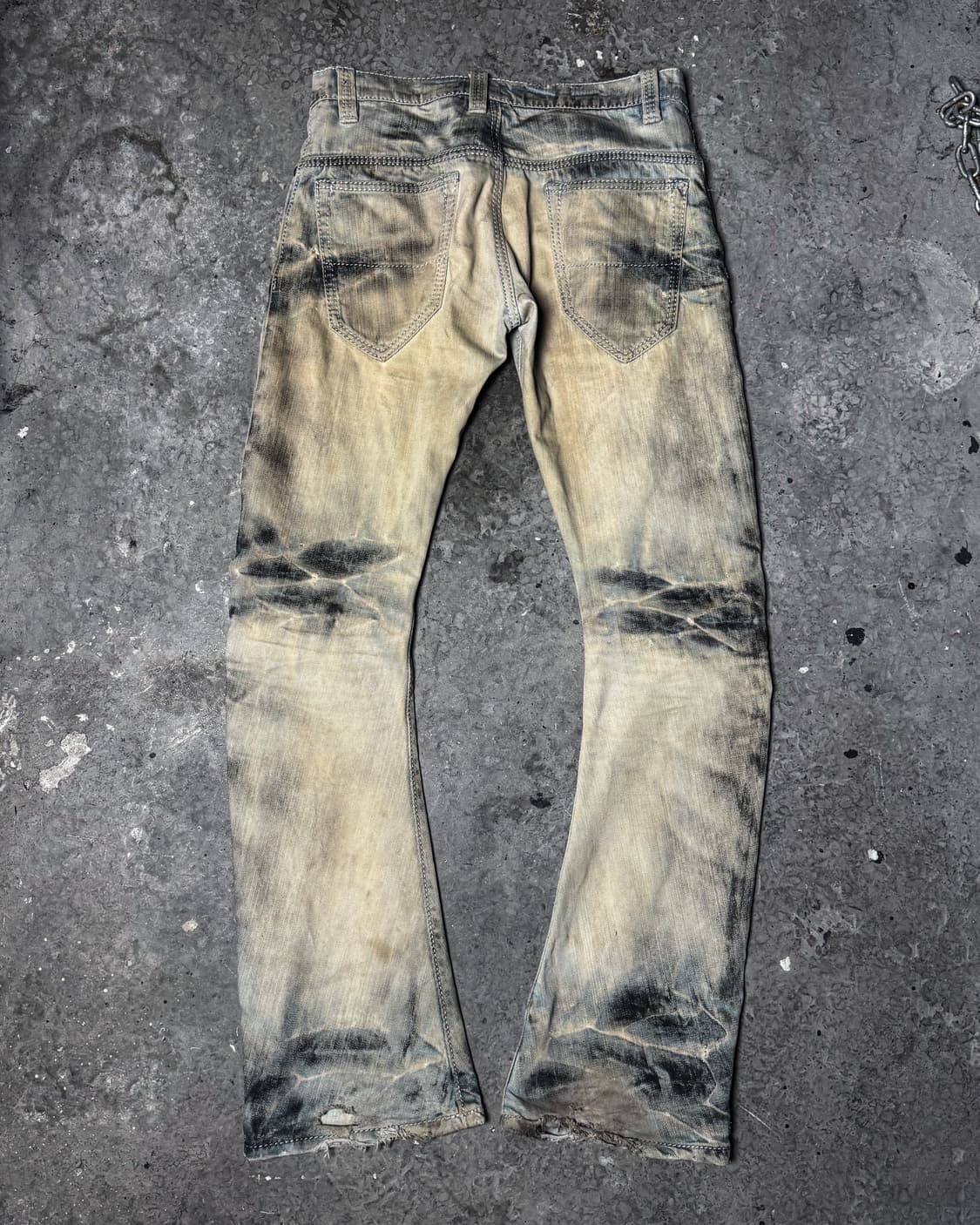 BUFFALO BOBS – Bleach Wash Boot-cut Deni 상품이미지6