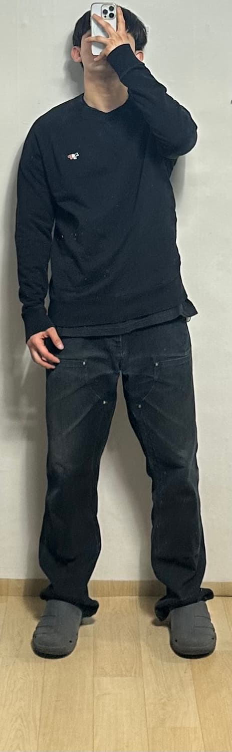 메종키츠네 트리컬러 폭스 패치 맨투맨 상품이미지5