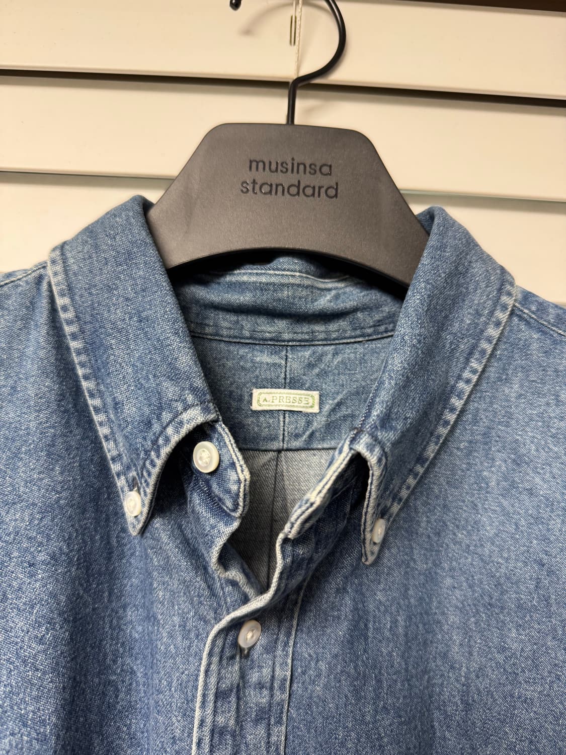 아프레쎄 BD 데님 셔츠 상품이미지4