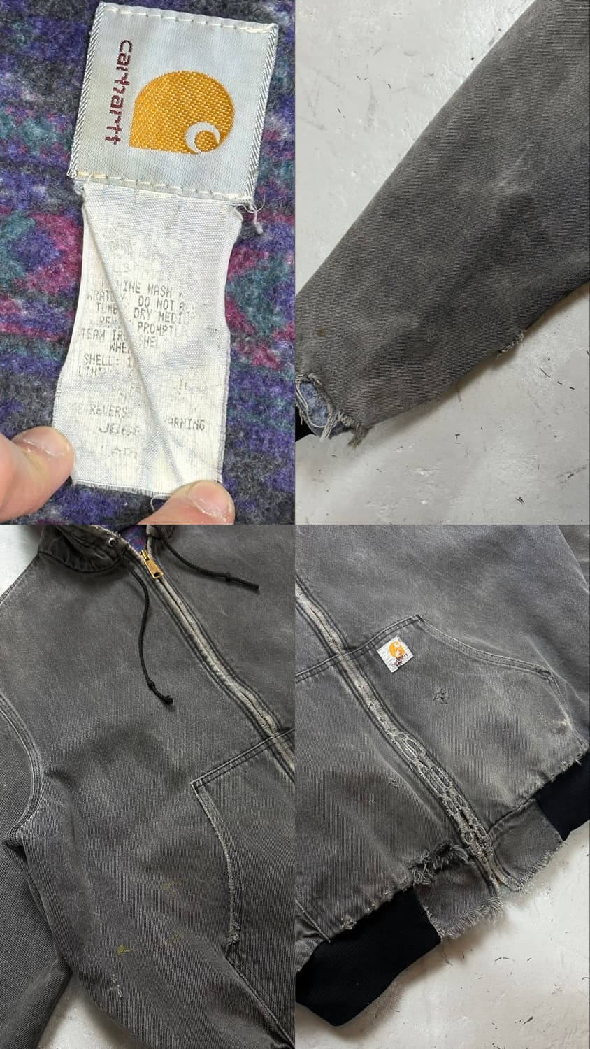 90's OG USA Made 칼하트 JB6865 액티브 자켓 상품이미지9