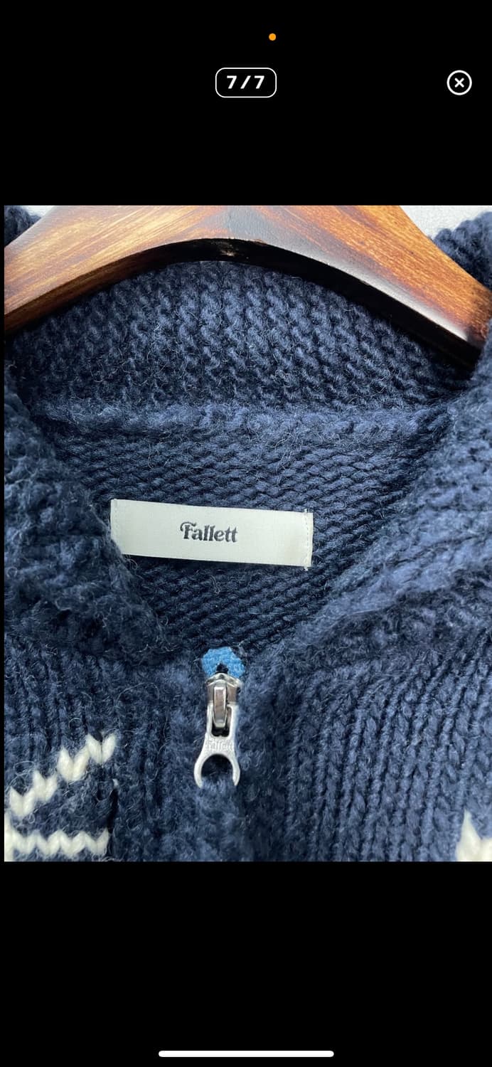 팔렛 드로잉 가든 카우치 네이비 니트집업 A2768 상품이미지7