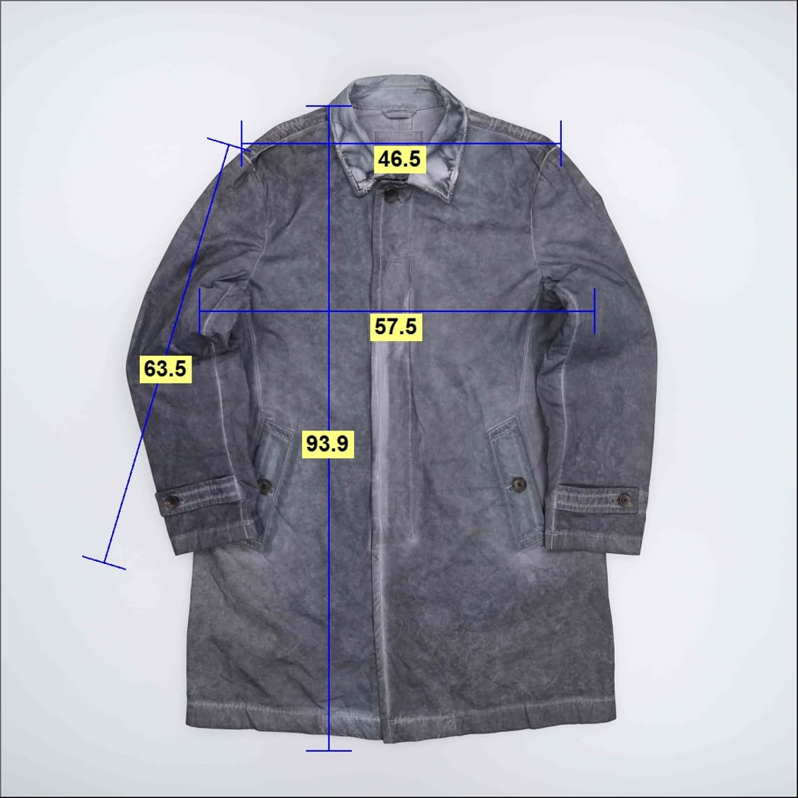 100 시리즈 가먼트다잉 빈티지 워싱 코트 4207 상품이미지10