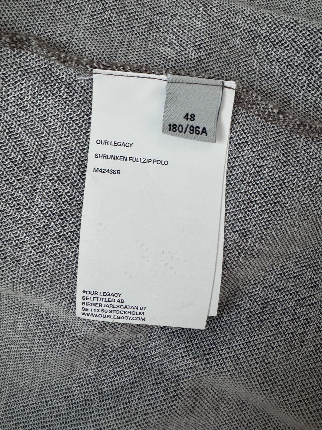 아워레가시 BEIGE HOUND CHECK SHRUNKEN FULLZIP 상품이미지4