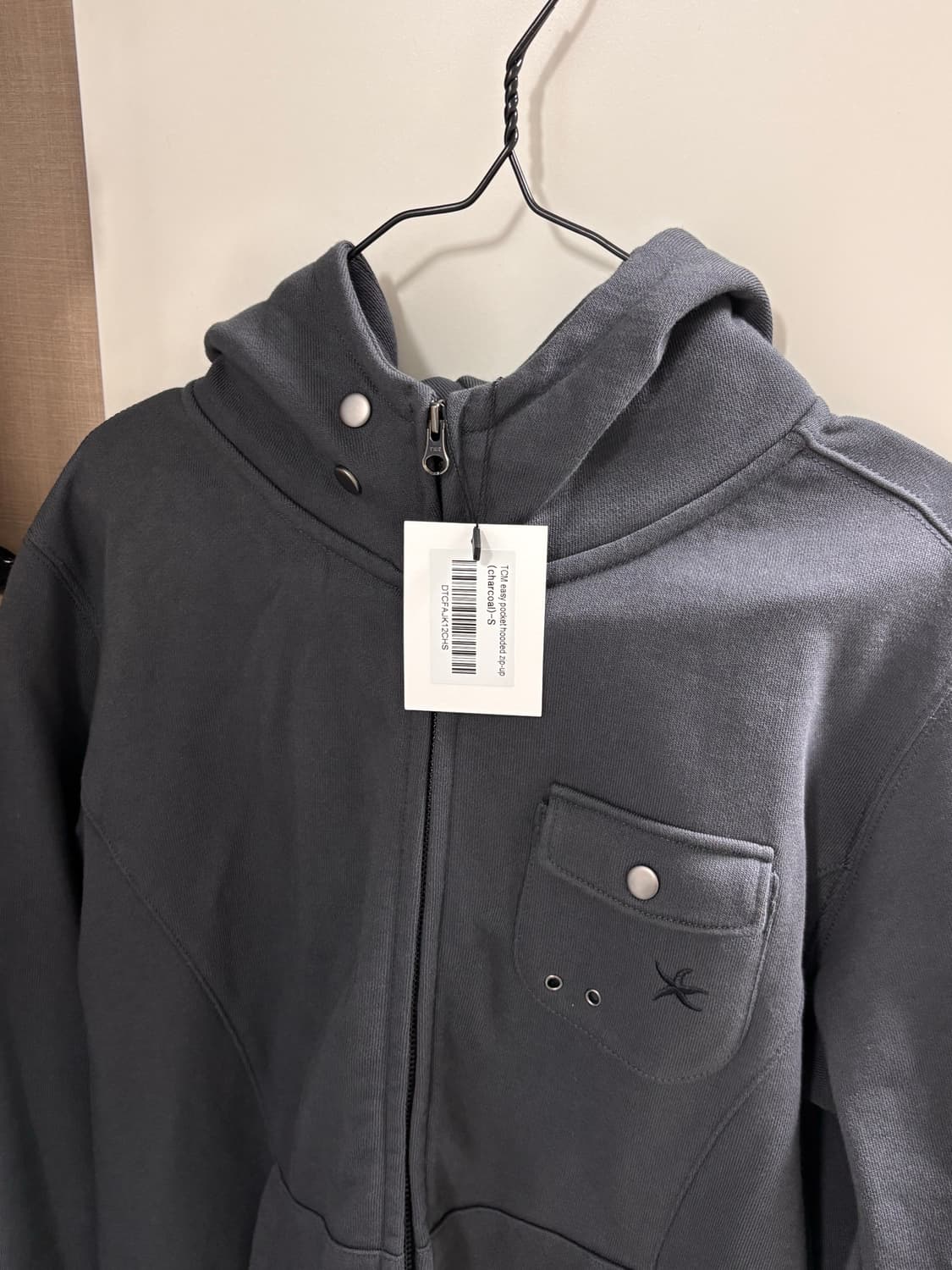 더콜디스트모먼트 후드집업 차콜 상품이미지2