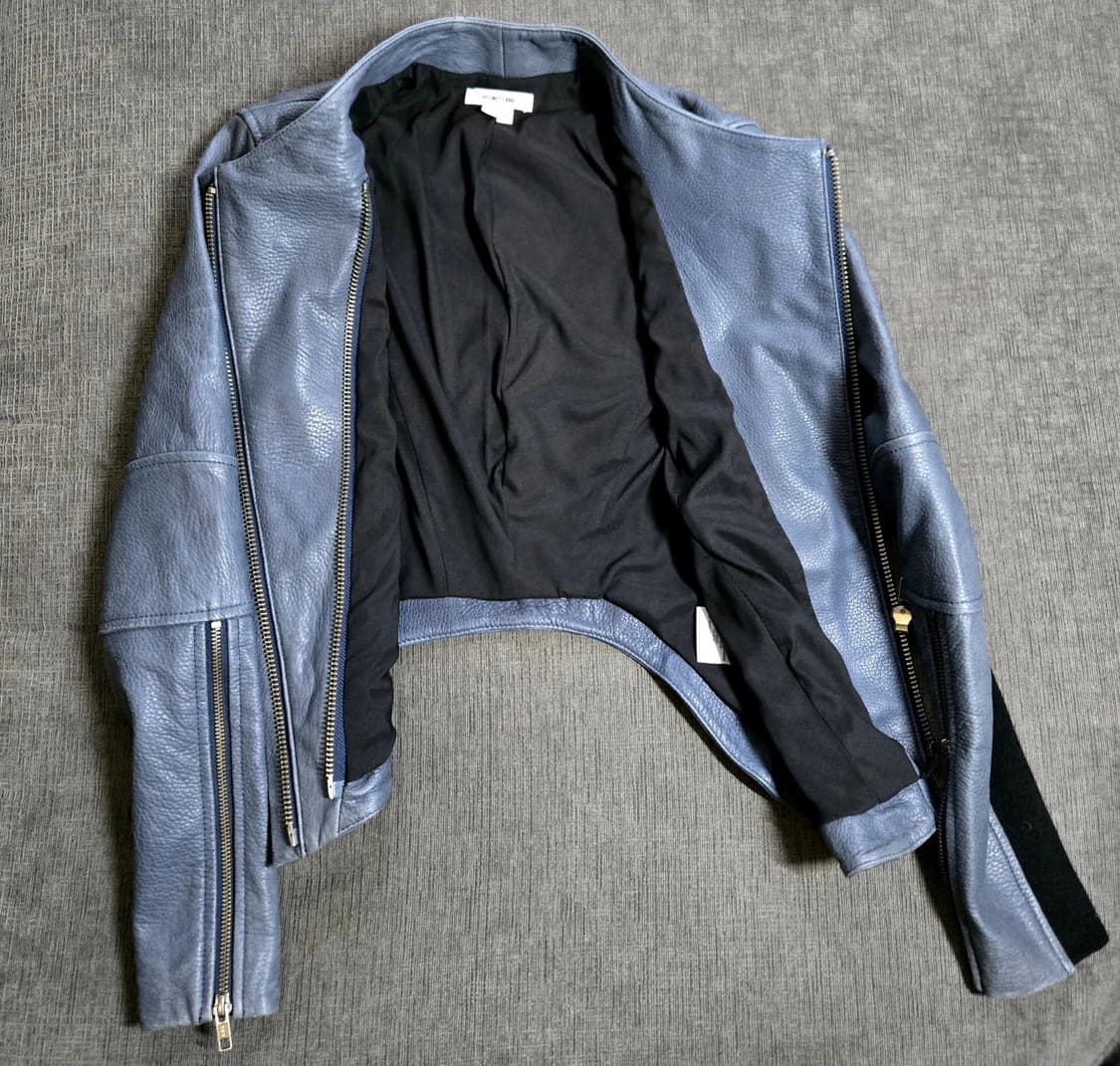  헬무트 랭 램스킨 레더 바이커 재킷 상품이미지3