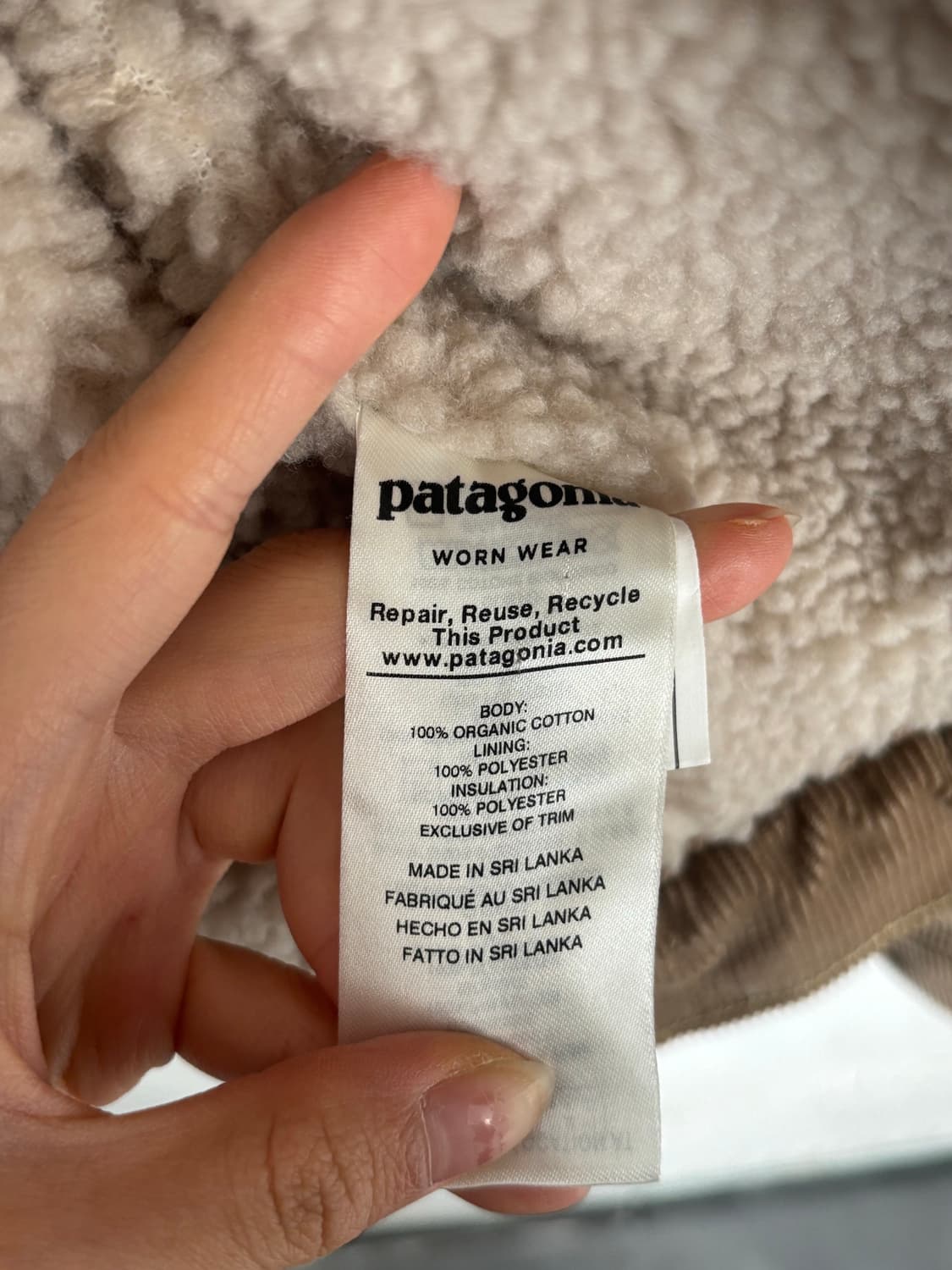 Patagonia 파타고니아 코듀로이 베이지 트러커 자켓  상품이미지8