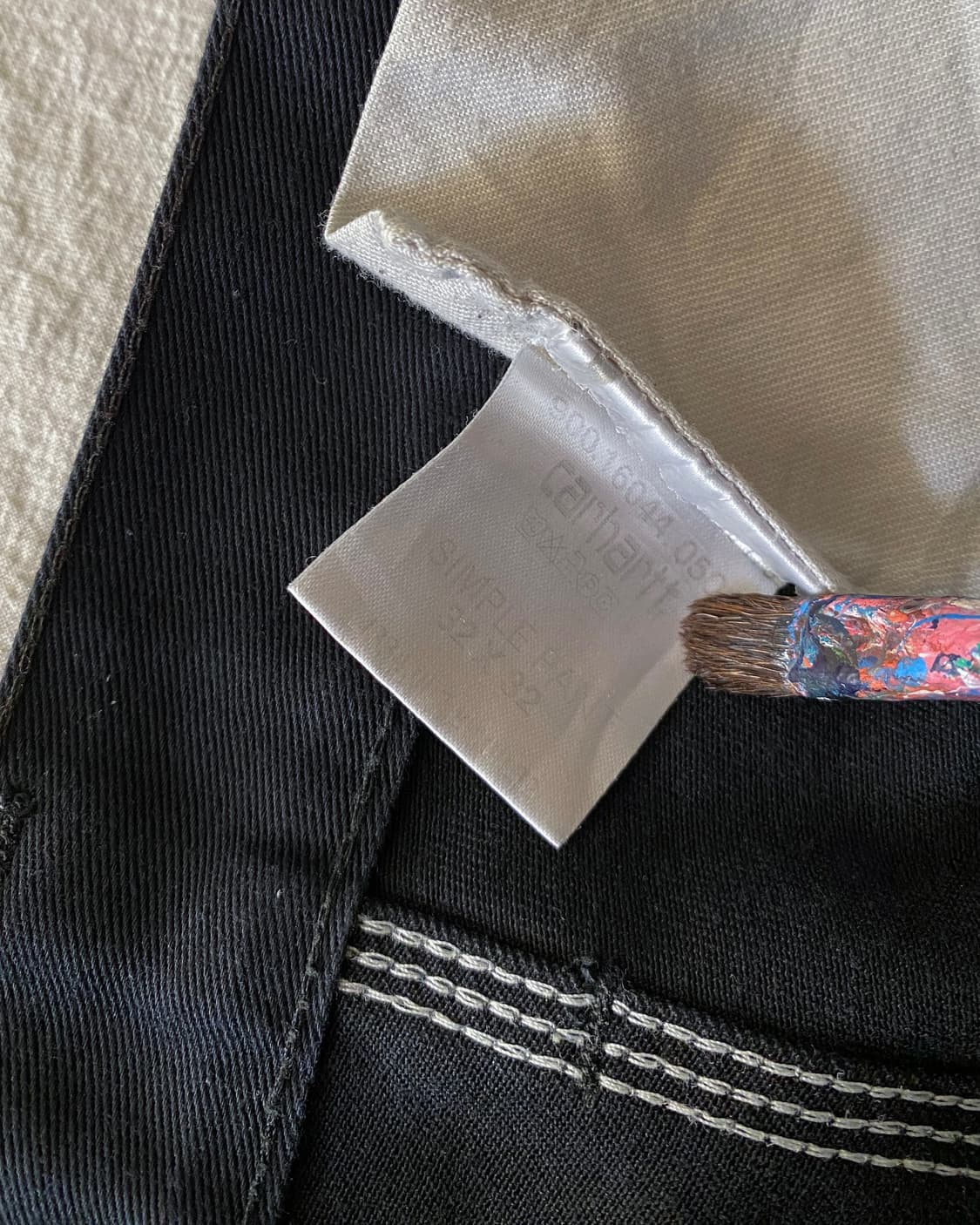 칼하트 블랙 심플 팬츠 상품이미지7