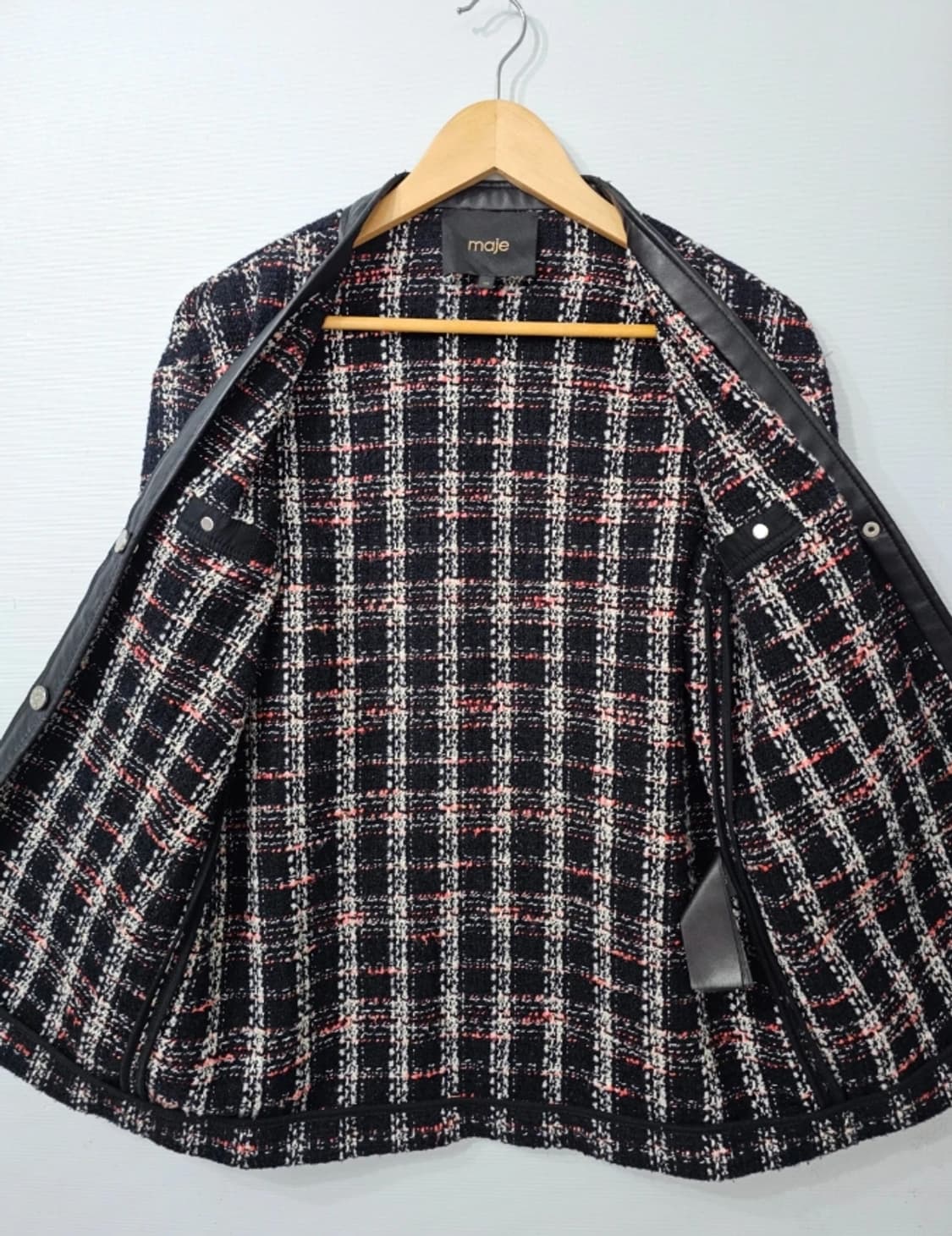 마쥬 트위드 자켓 블랙 ~55 상품이미지4