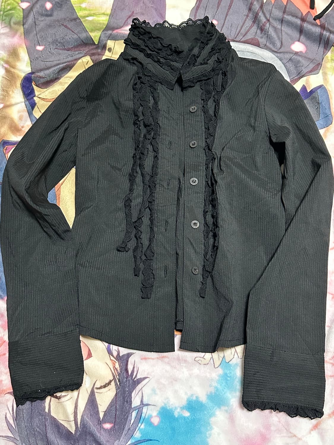 고딕 레이스 셔츠 블라우스 상품이미지1