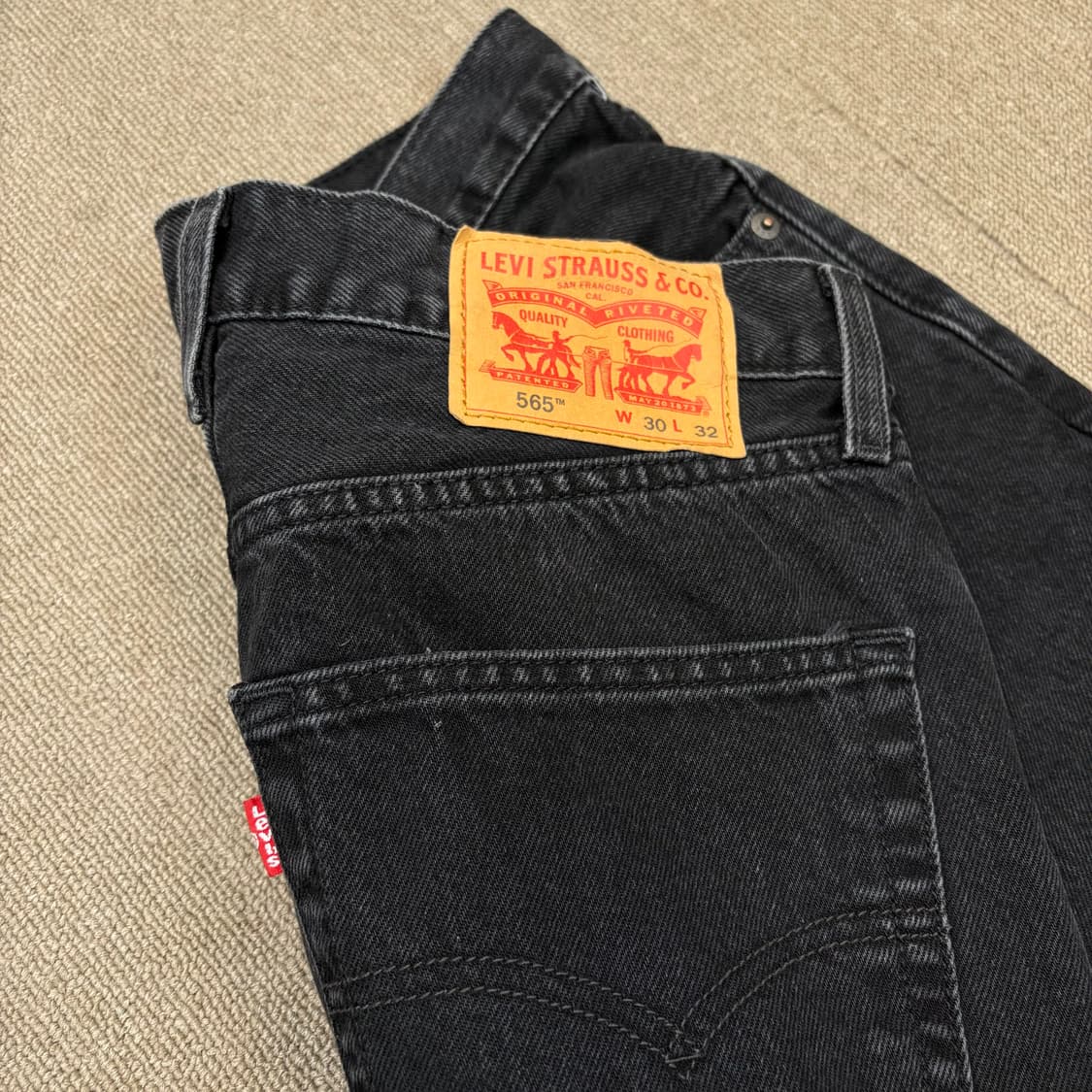 levis 리바이스 565 블랙진 데님  상품이미지3