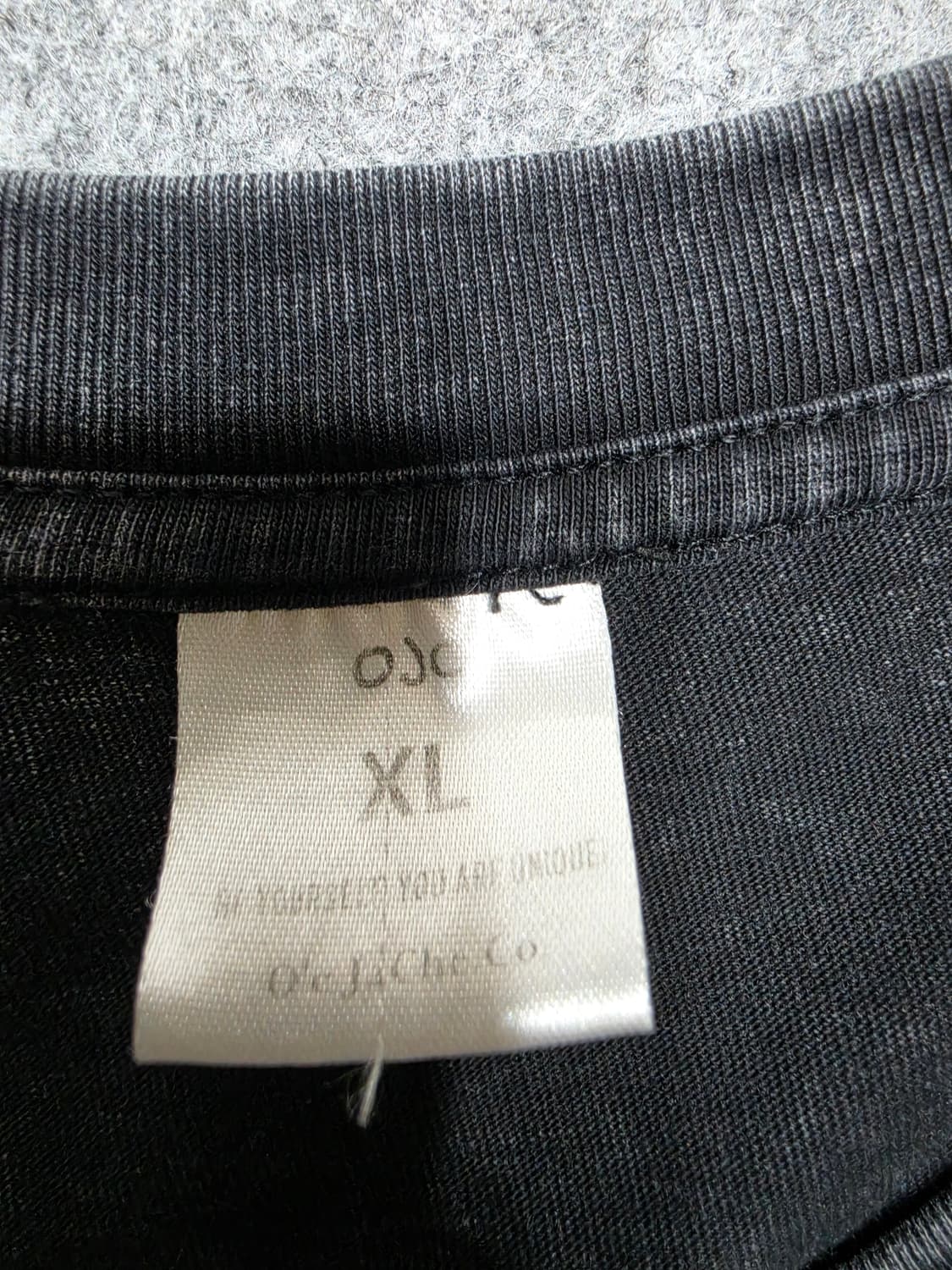 빈티지 피그먼트 워싱 너바나 엔젤 프린팅 반팔티 XL 상품이미지5