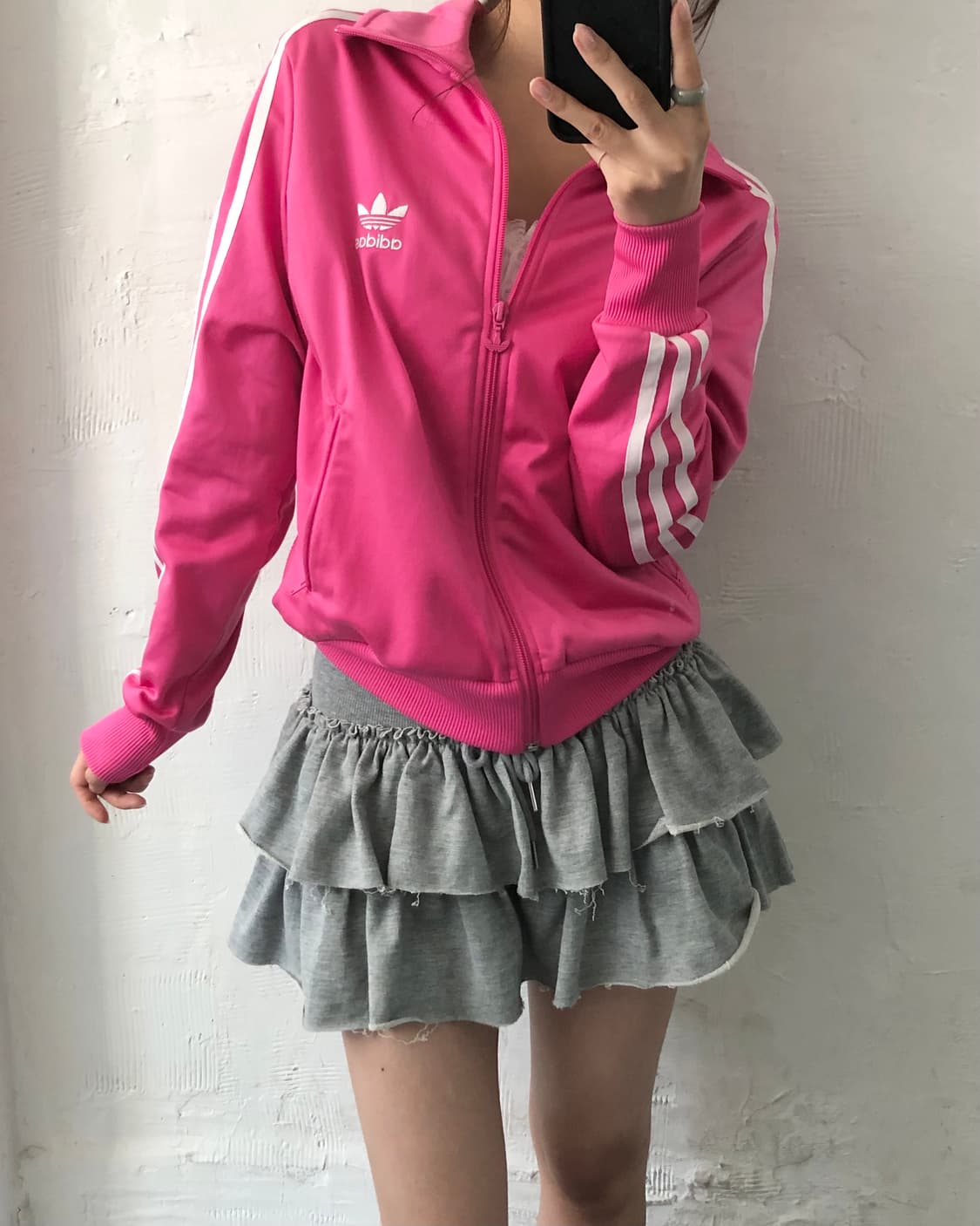Adidas 아디다스 핫핑크 컬러 파이어버드 트랙탑 상품이미지7