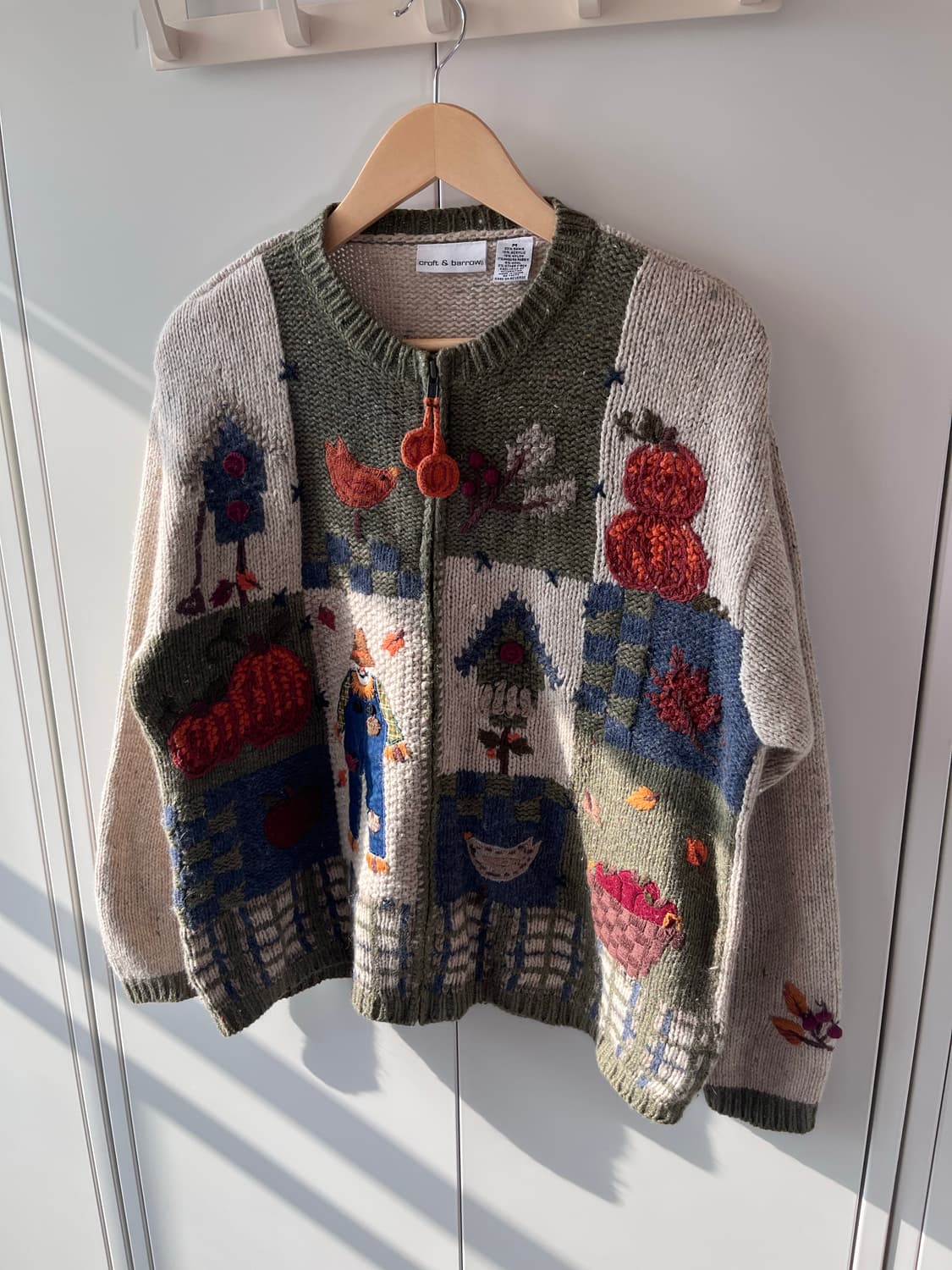 Croft & barrow 풍경 패치 니트 집업  상품이미지9