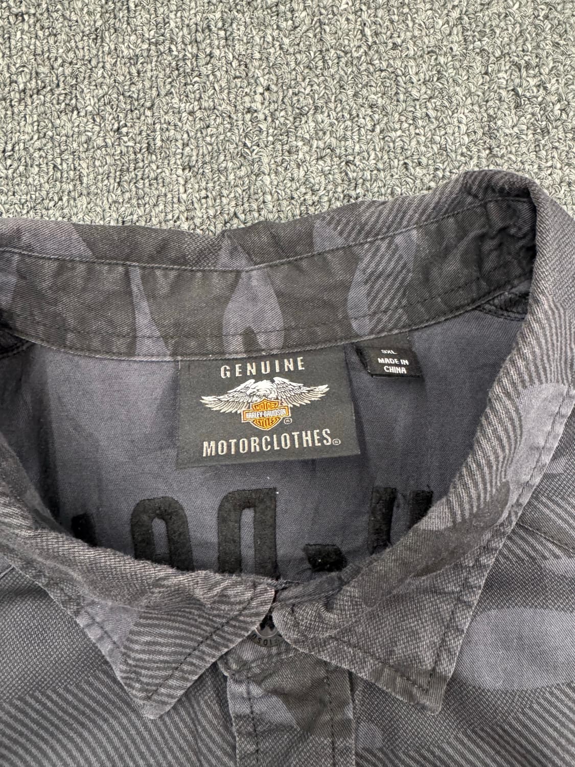 3XL)할리데이비슨 빈티지 패치 자수 커스텀 조끼 베스트 셔츠 상품이미지3