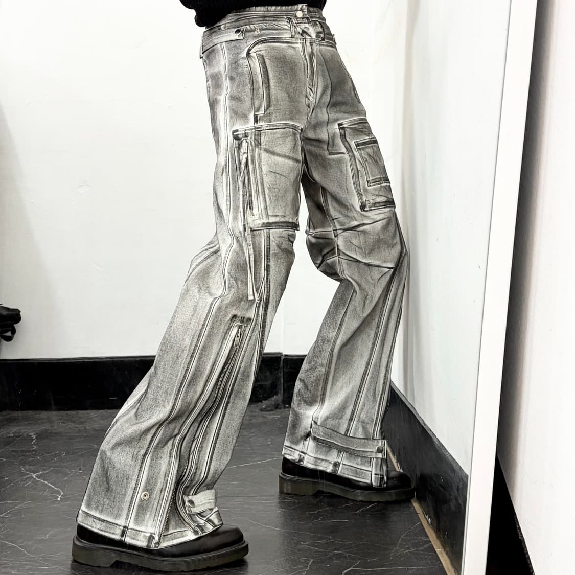 나체 슬레이 워싱 팬츠 상품이미지3