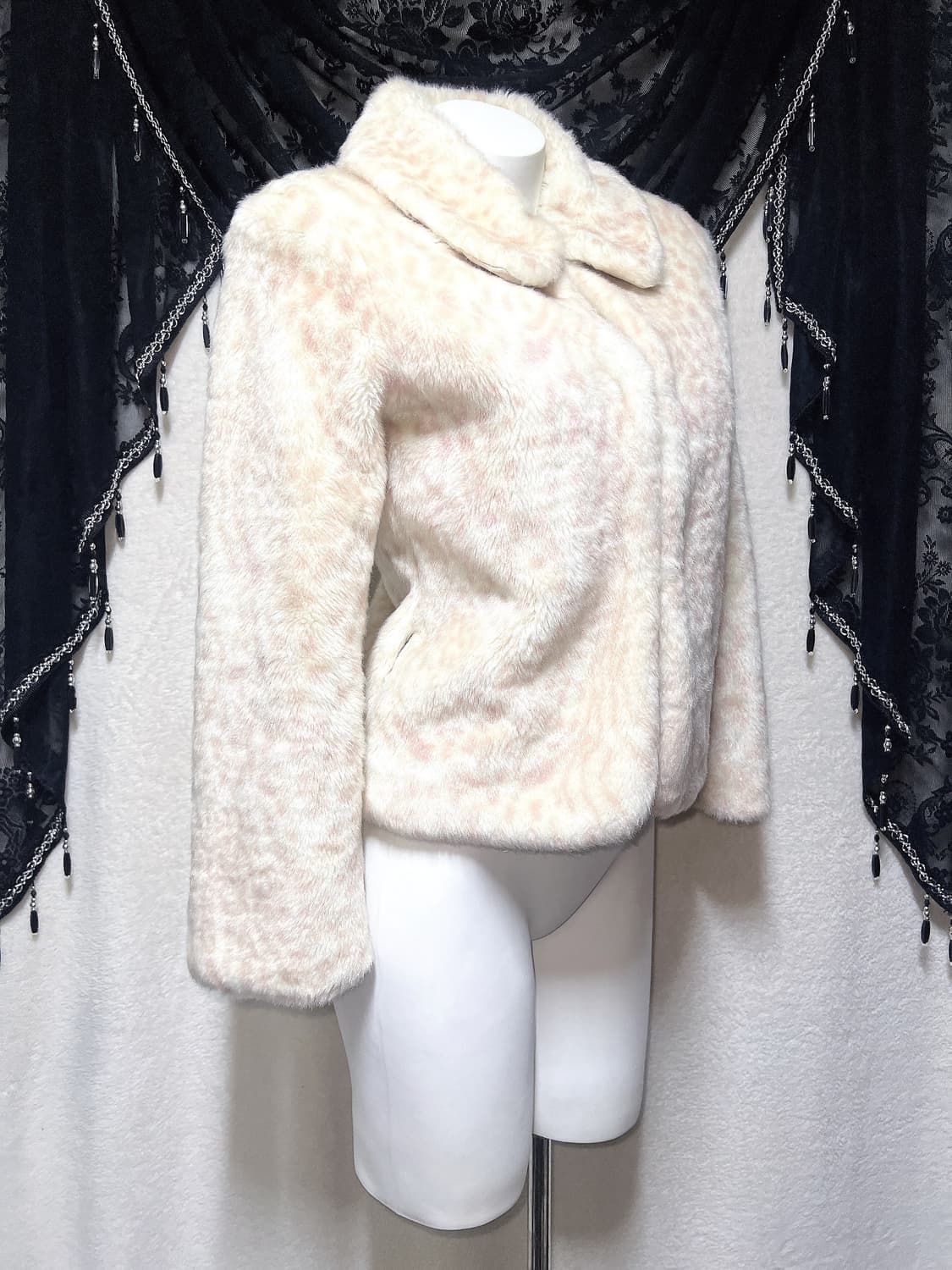 리즈리사 호피 밤비 레오파드 퍼자켓 코트 라떼갸루 로맨틱 로걀 핀터 히메 상품이미지1