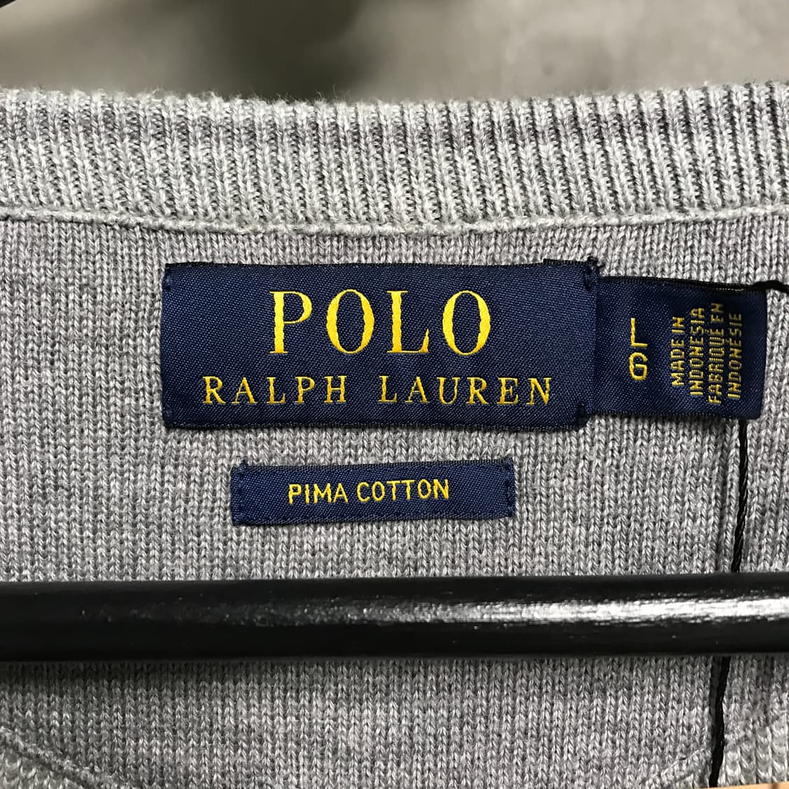 폴로 랄프로렌 그레이 니트 L 상품이미지5