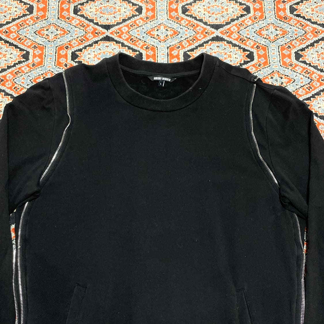 안토니 모라토 블랙 지퍼디테일 맨투맨 남성L 상품이미지2