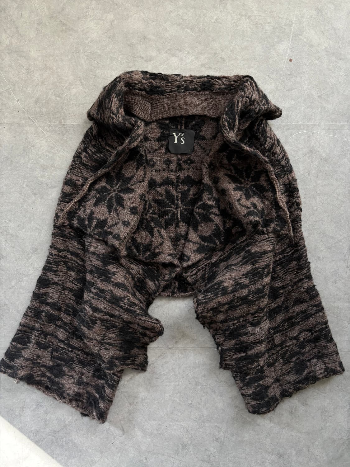 Y’s 요지야마모토 오픈 카라 가디건 상품이미지4