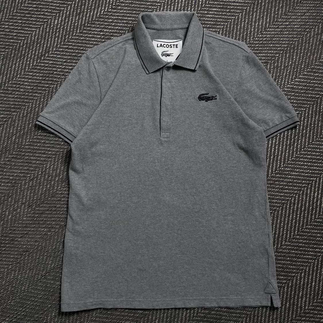 라코스테 자수로고 미니멀 피케이 티셔츠y 4534 상품이미지2