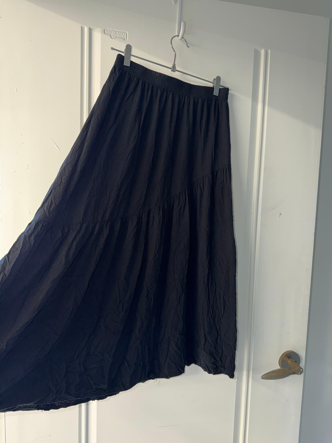 일본빈티지 블랙 롱스커트 상품이미지6